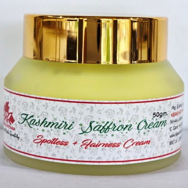 Kashmiri saffron Spotless + Fairness Cream 50g