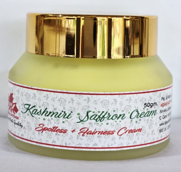Kashmiri saffron Spotless + Fairness Cream 50g